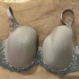 Wacoal Embrace Lace Underwire Bra, Tourmaline, 36DDD